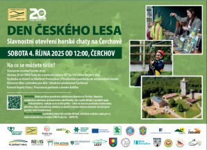 1)	V sobotu 4. října 2025 od 12 hod vás všechny zveme na Den Českého lesa na Čerchově.  1